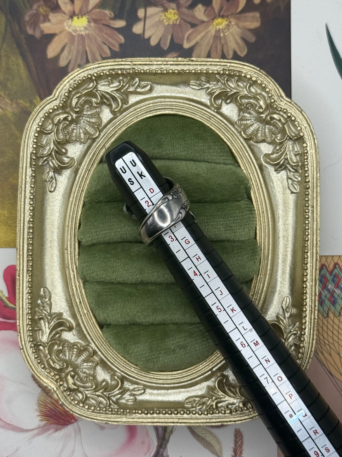 Vintage Silver Tone Spoon Ring Size 2.5