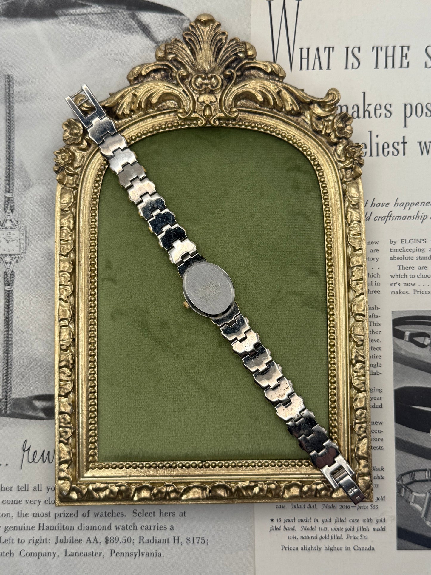 Nonworking Vintage Two Tone Watch