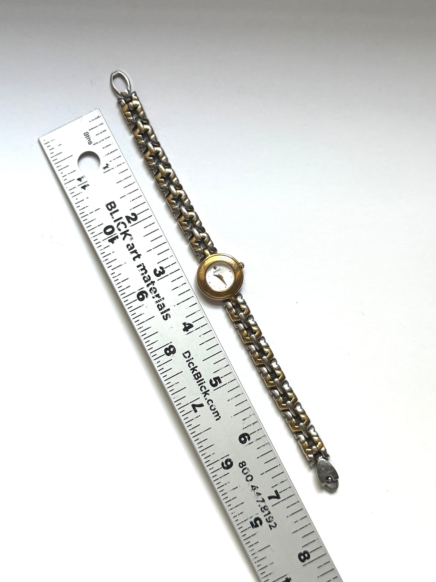 working two tone seiko watch