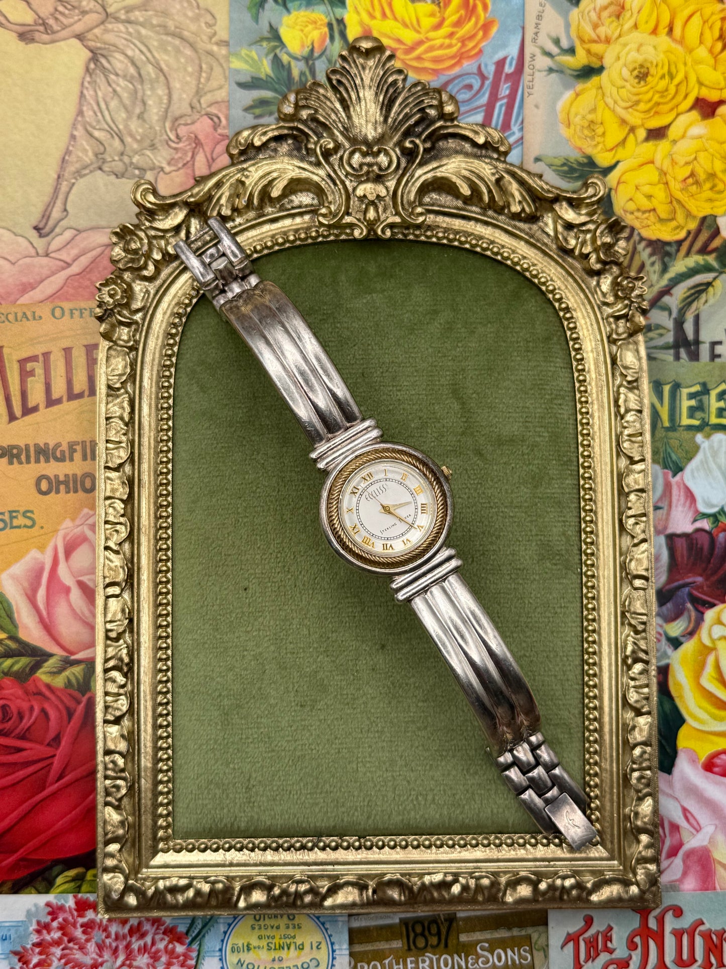 Working Vintage Solid Sterling Silver Watch
