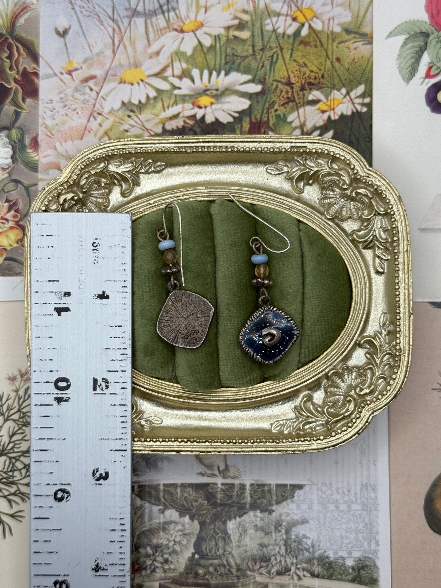 Vintage Silver Tone Avon Earrings