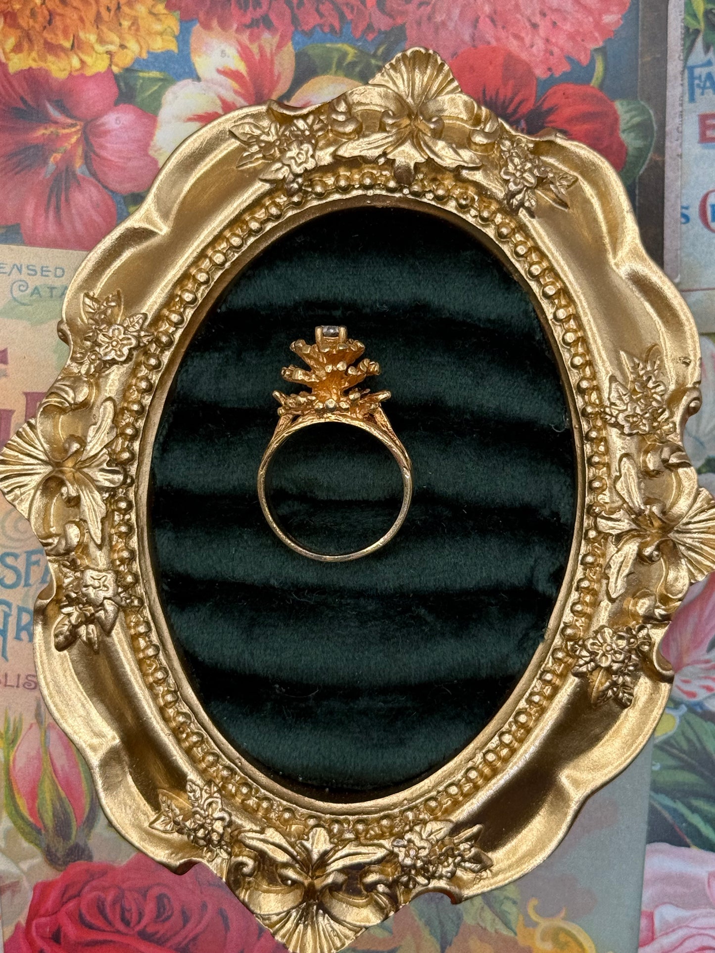 Vintage Gold Tone Ring Size 7