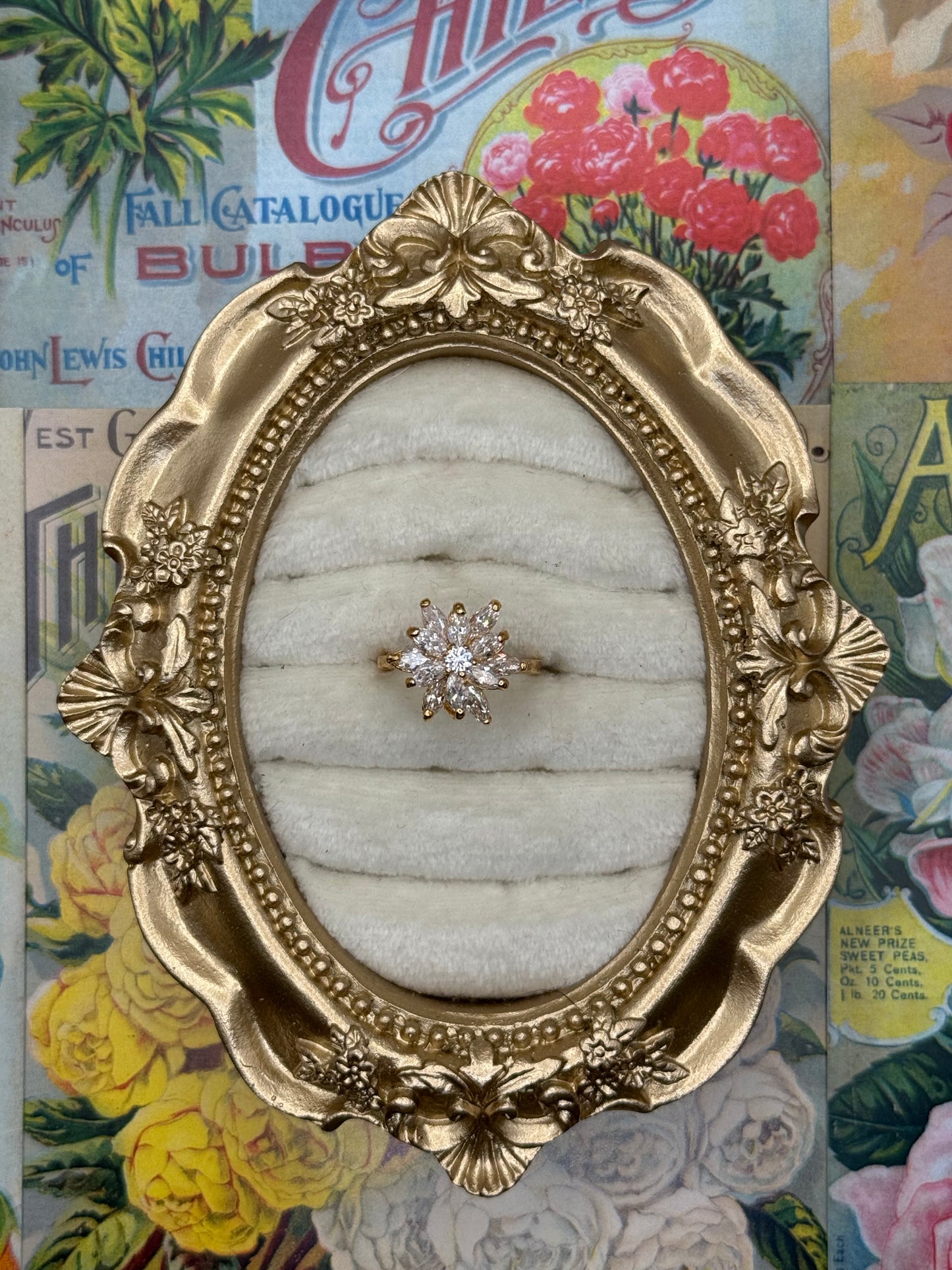 Vintage Gold Tone Ring Size 6