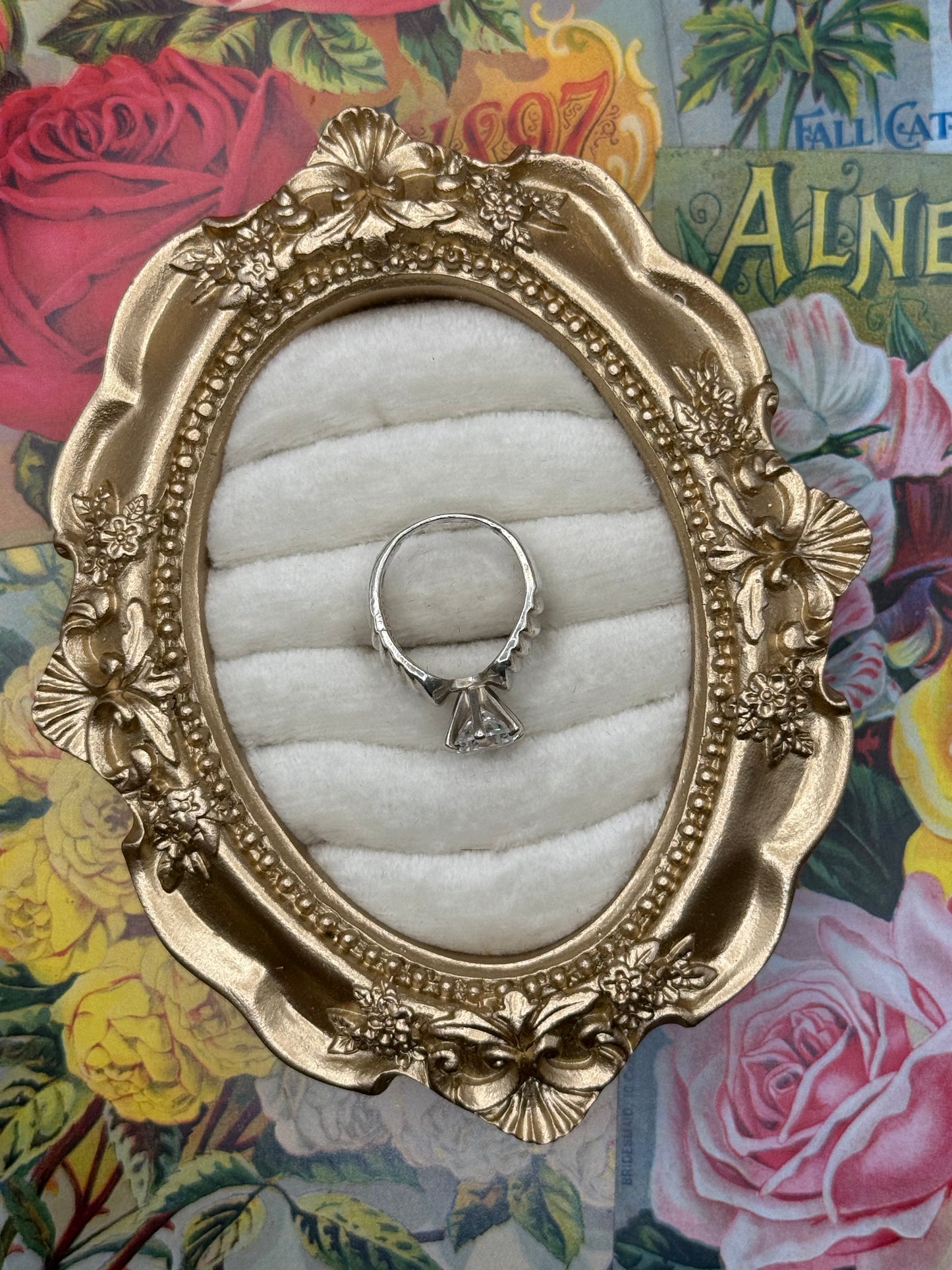Sterling Silver High Set Ring Size 5