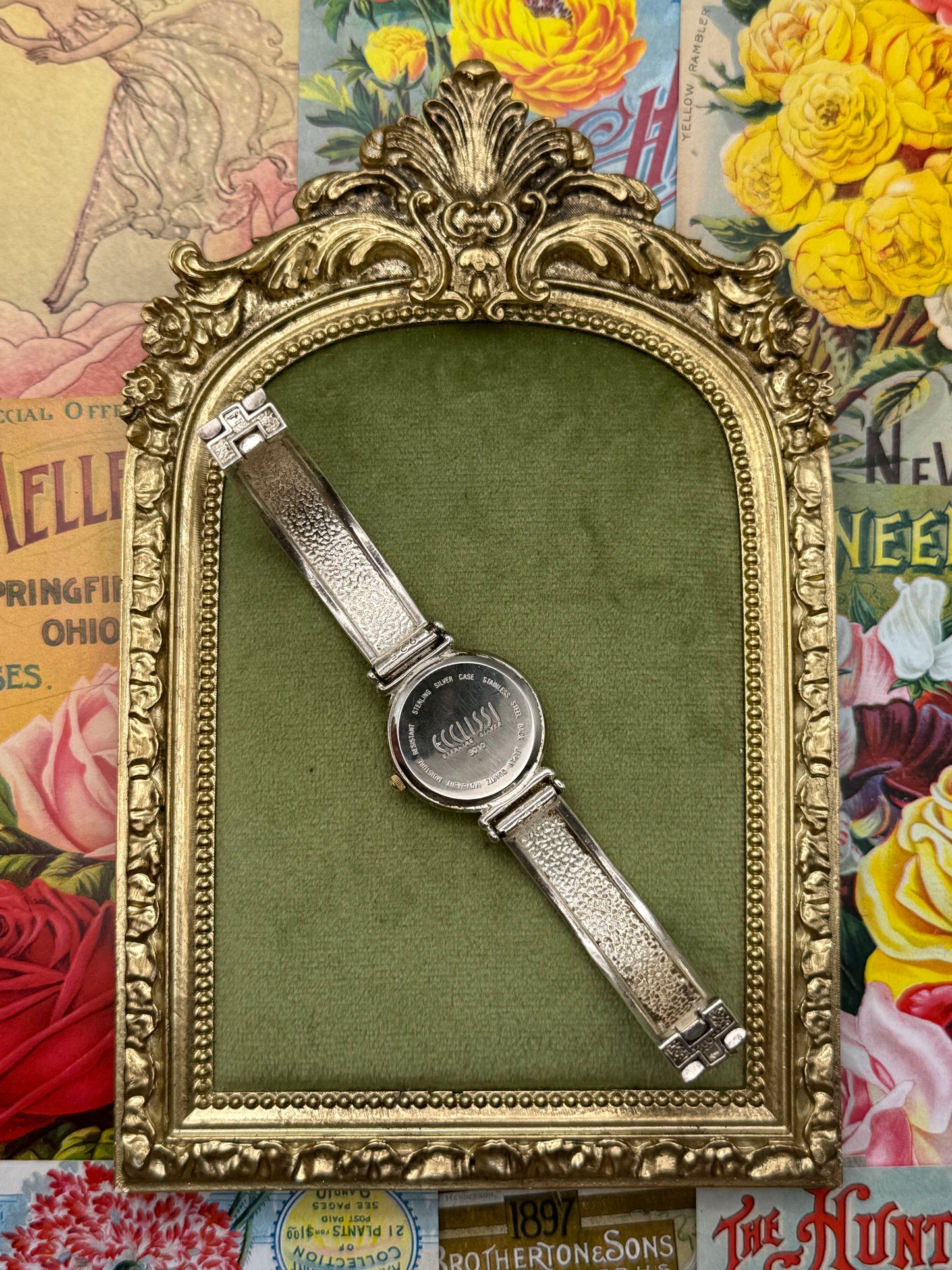 Working Vintage Solid Sterling Silver Watch