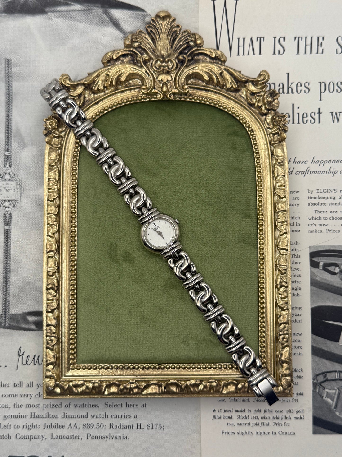 Working Vintage Silver Tone Citizen Watch