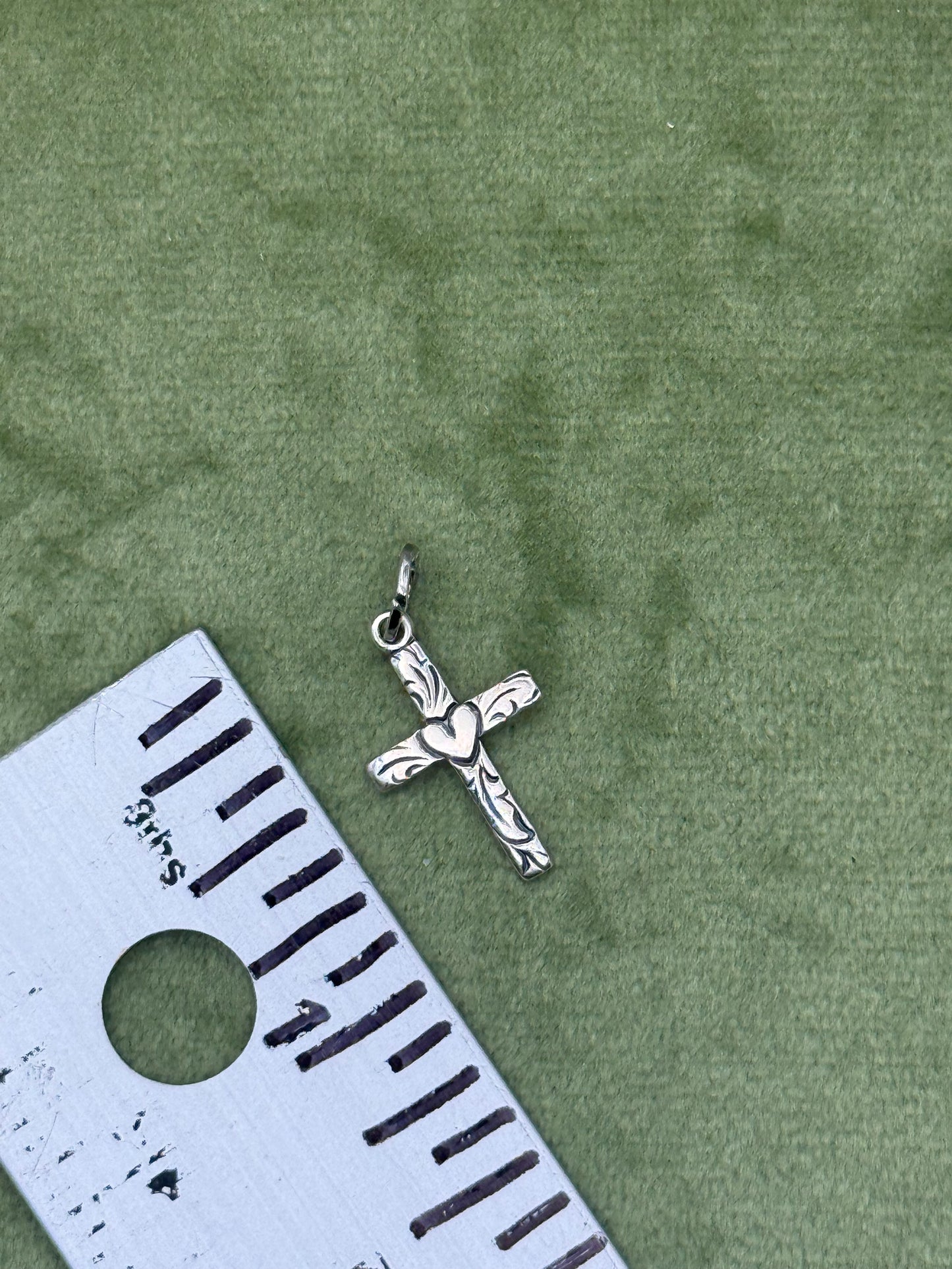 Sterling Silver Dainty Cross Pendant Charm