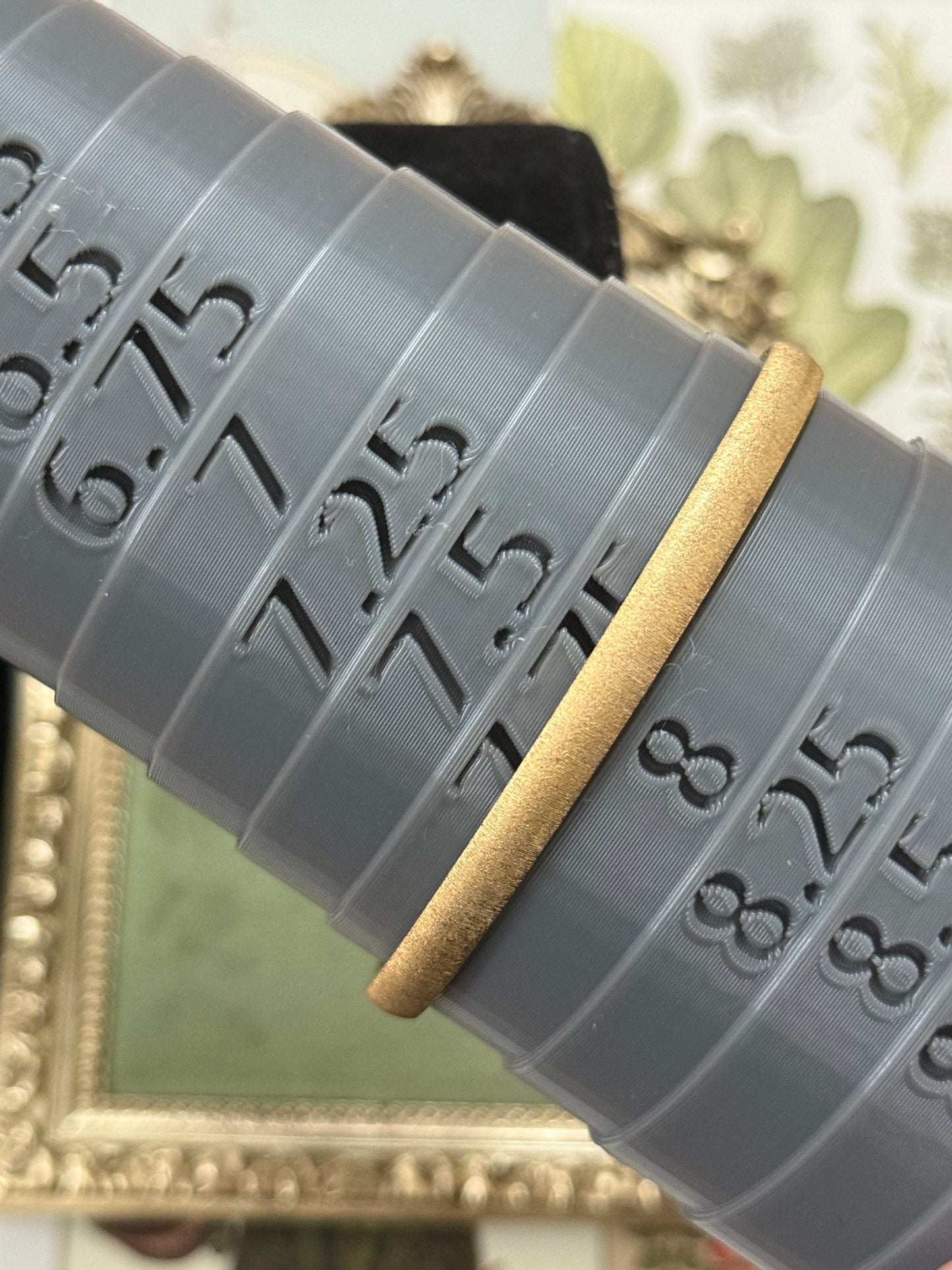 Vintage Gold Tone Textured Bangle