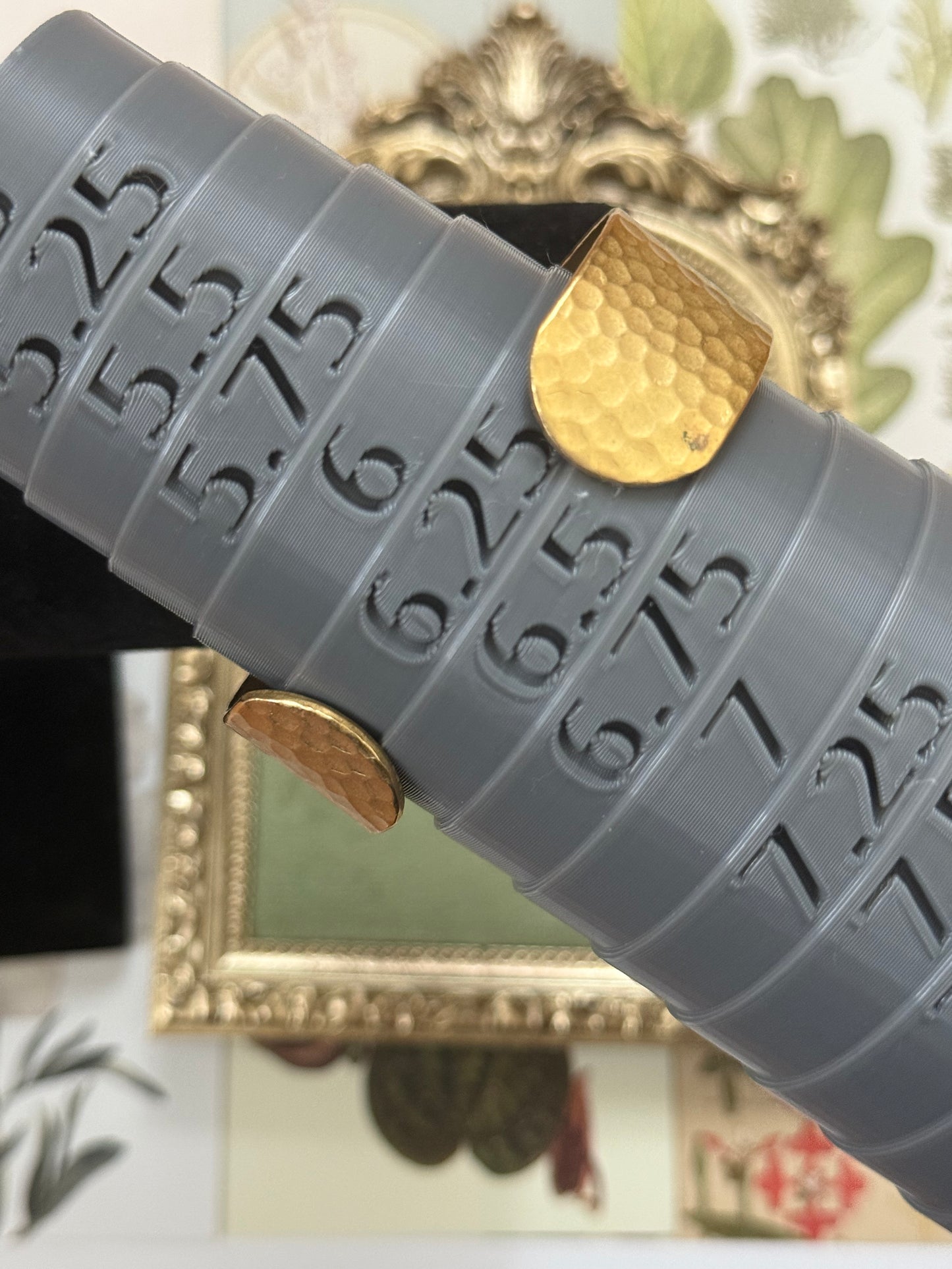 Vintage Gold Tone Pure Copper Hammered Cuff Bracelet