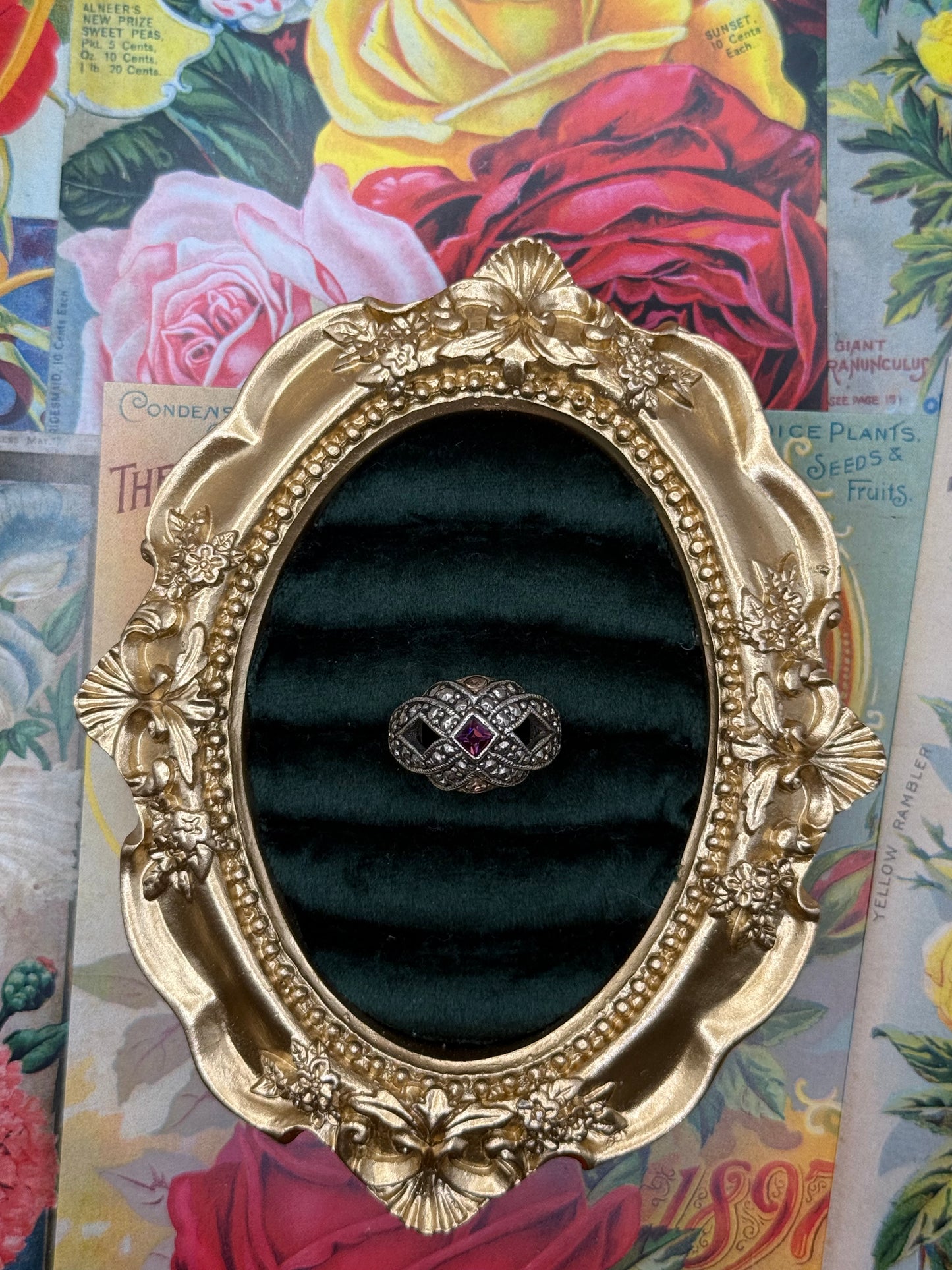 Vintage Silver Tone Avon Ring Size 7