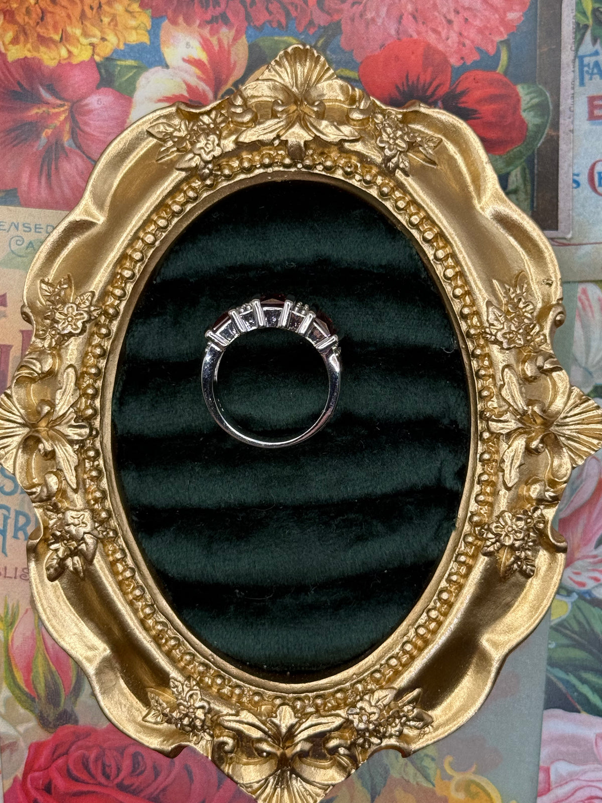 Vintage Silver Tone Ring Size 7
