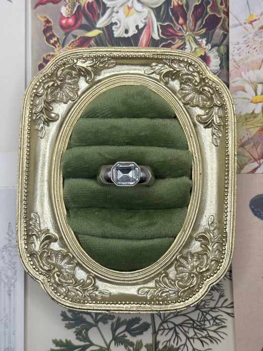 Vintage Silver Tone Chunky Ring Size 7