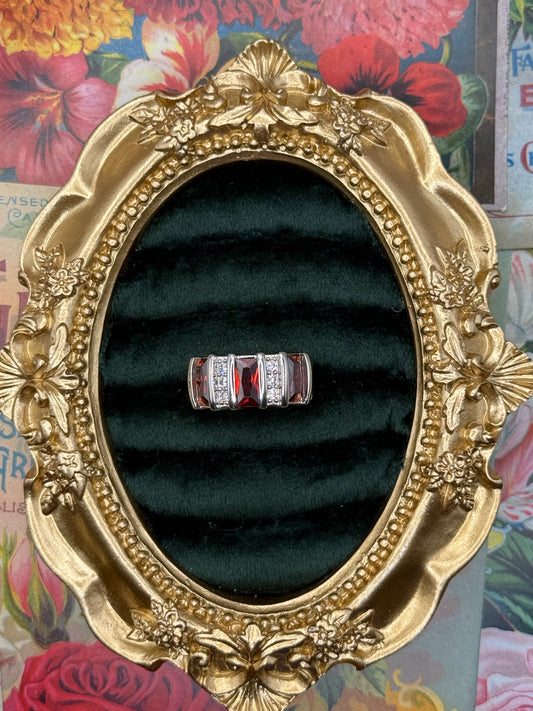 Vintage Silver Tone Ring Size 7