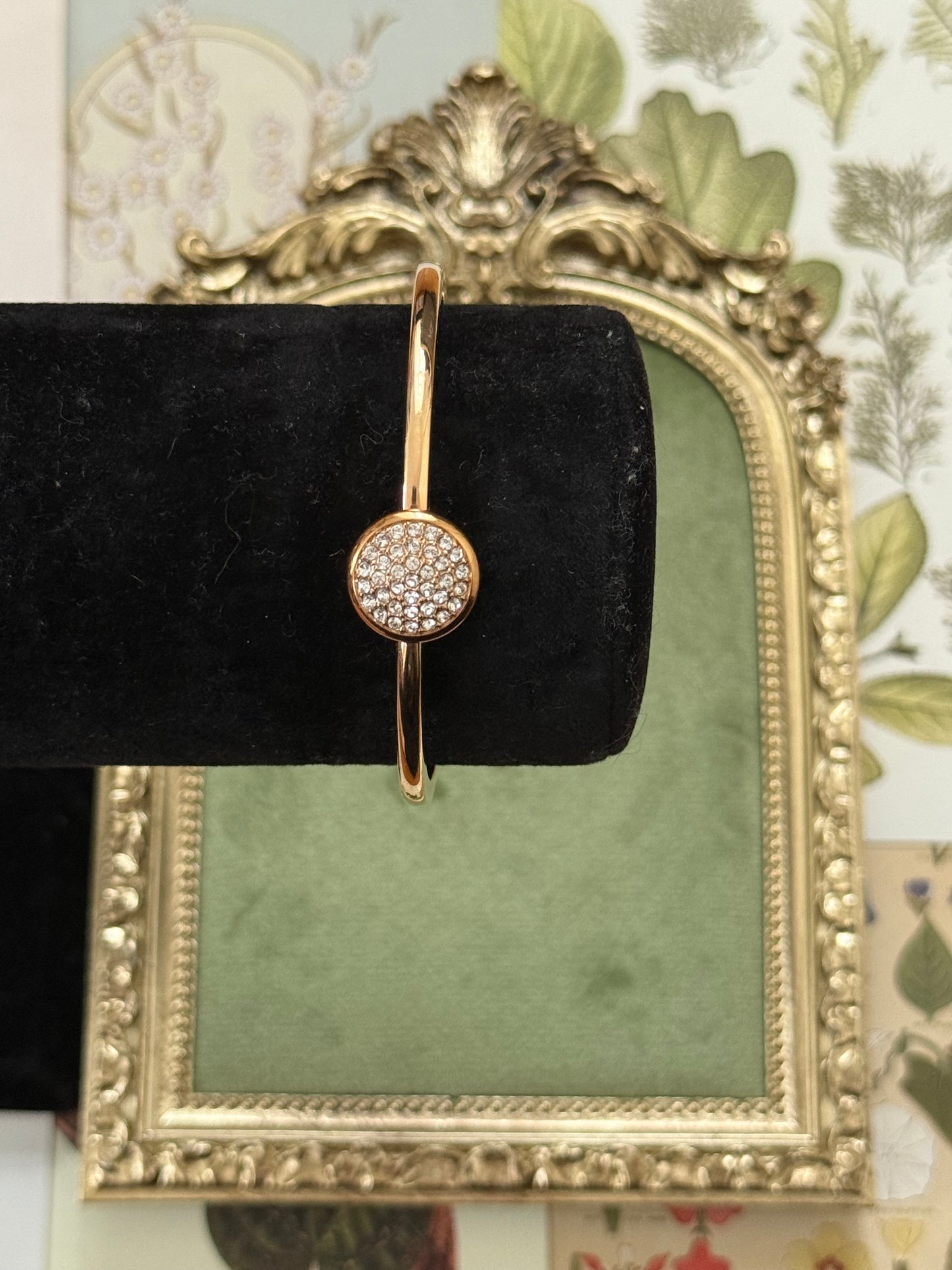 Vintage Gold/Rose Gold Tone Gemmed Bracelet