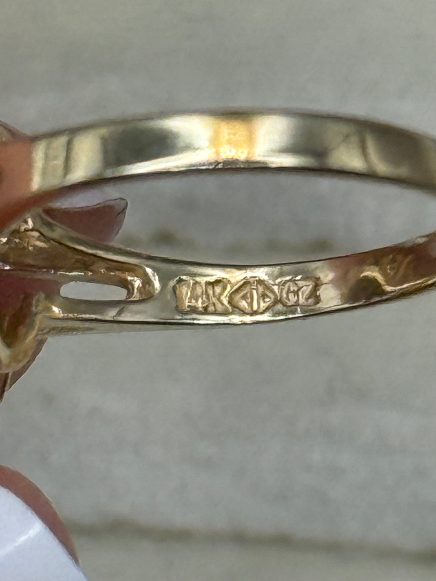Vintage 14K Estate CZ Ring Size 5.25