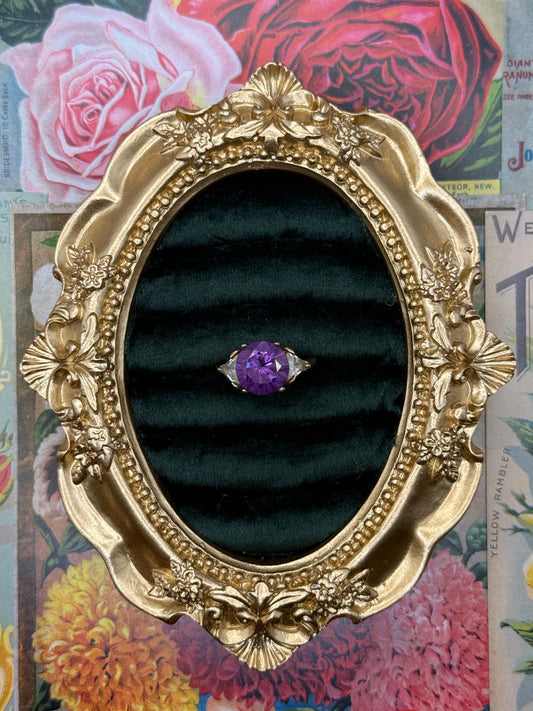 Vintage Gold Tone ring Size 6.75