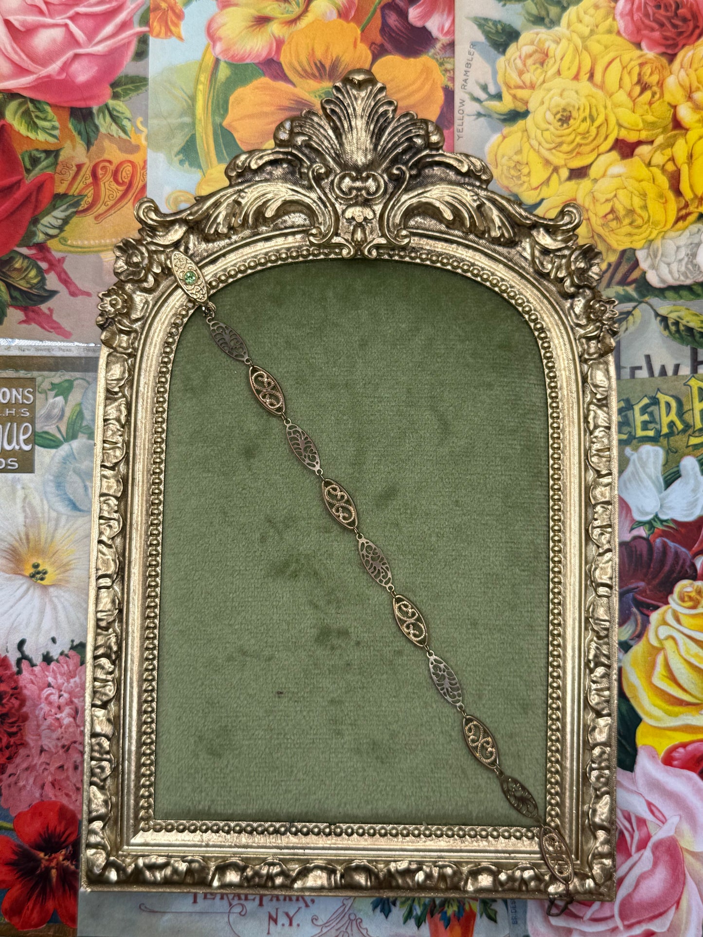 Vintage Dainty Gold Tone Stacker Bracelet 6.25”