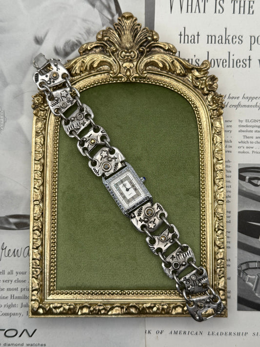 Nonworking Vintage Silver Tone Kirks Folly Watch