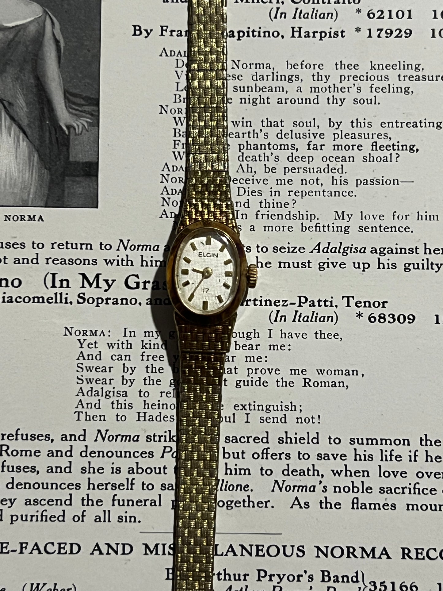 elgin dainty gold tone vintage women’s watch