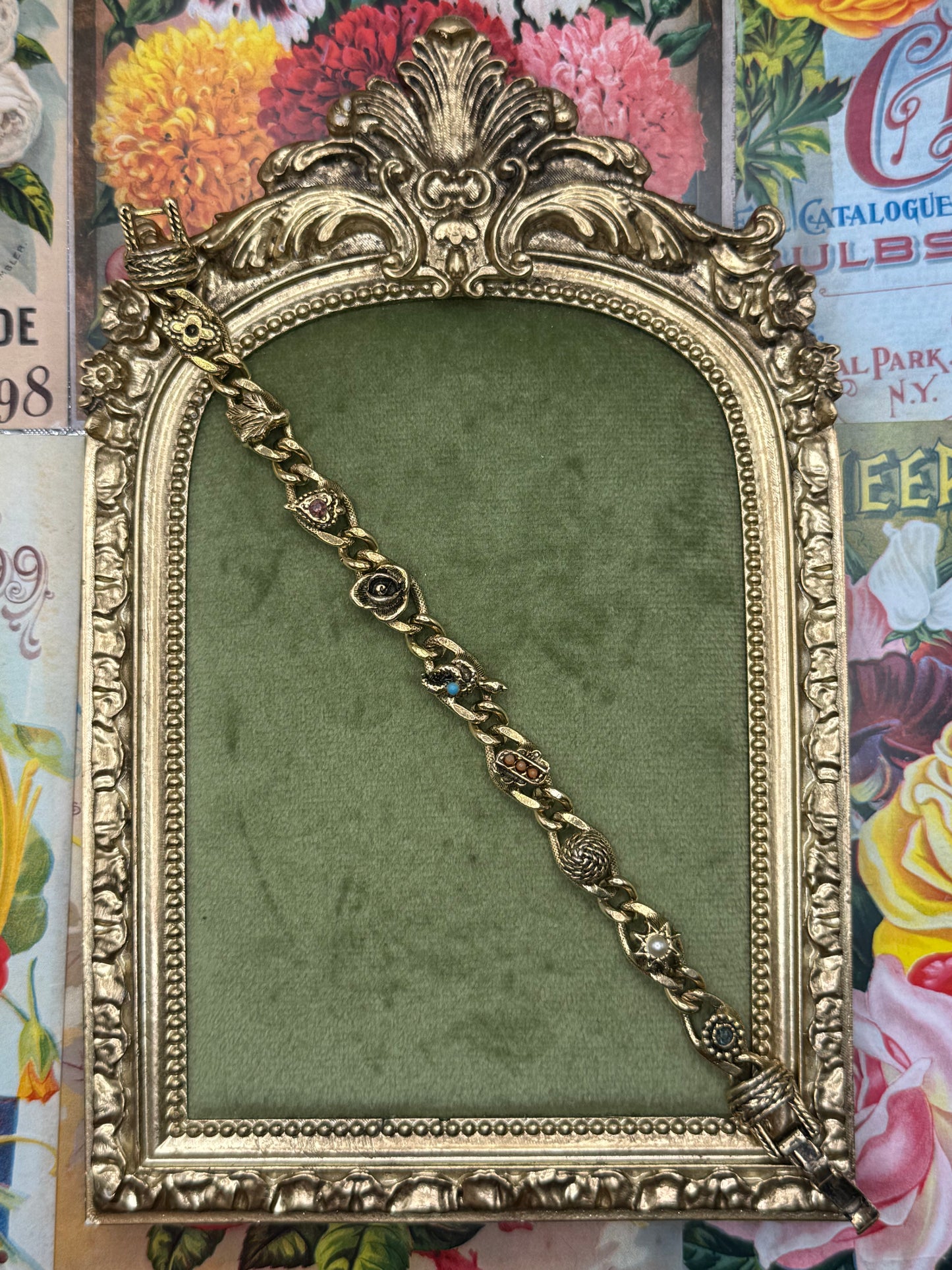 Vintage Gold Tone Goldette Bracelet 6.5”