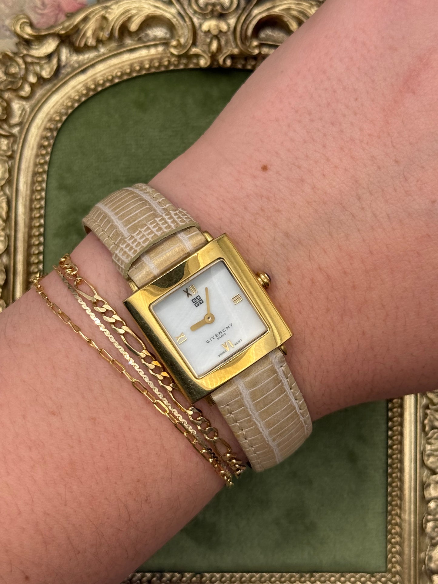Working Vintage Gold Tone Givenchy Watch