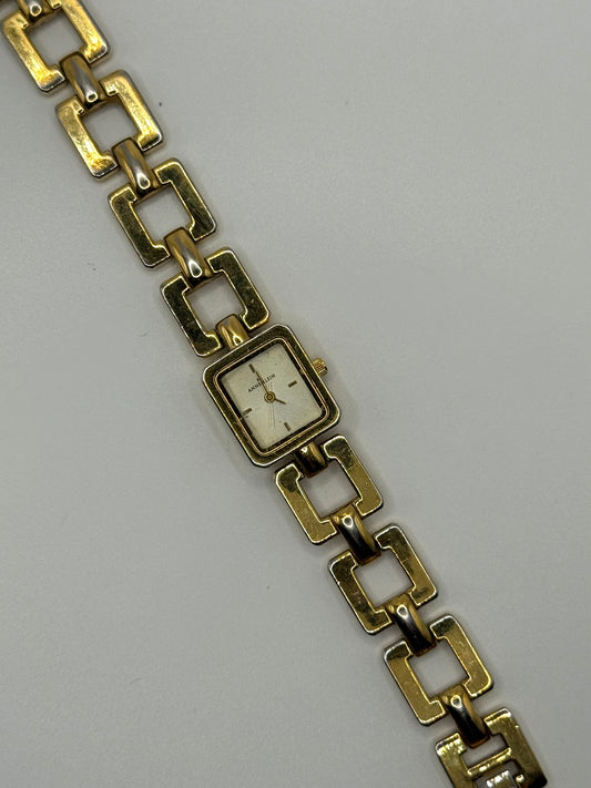 working gold tone watch