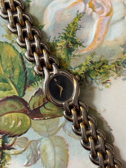 working two tone seiko watch