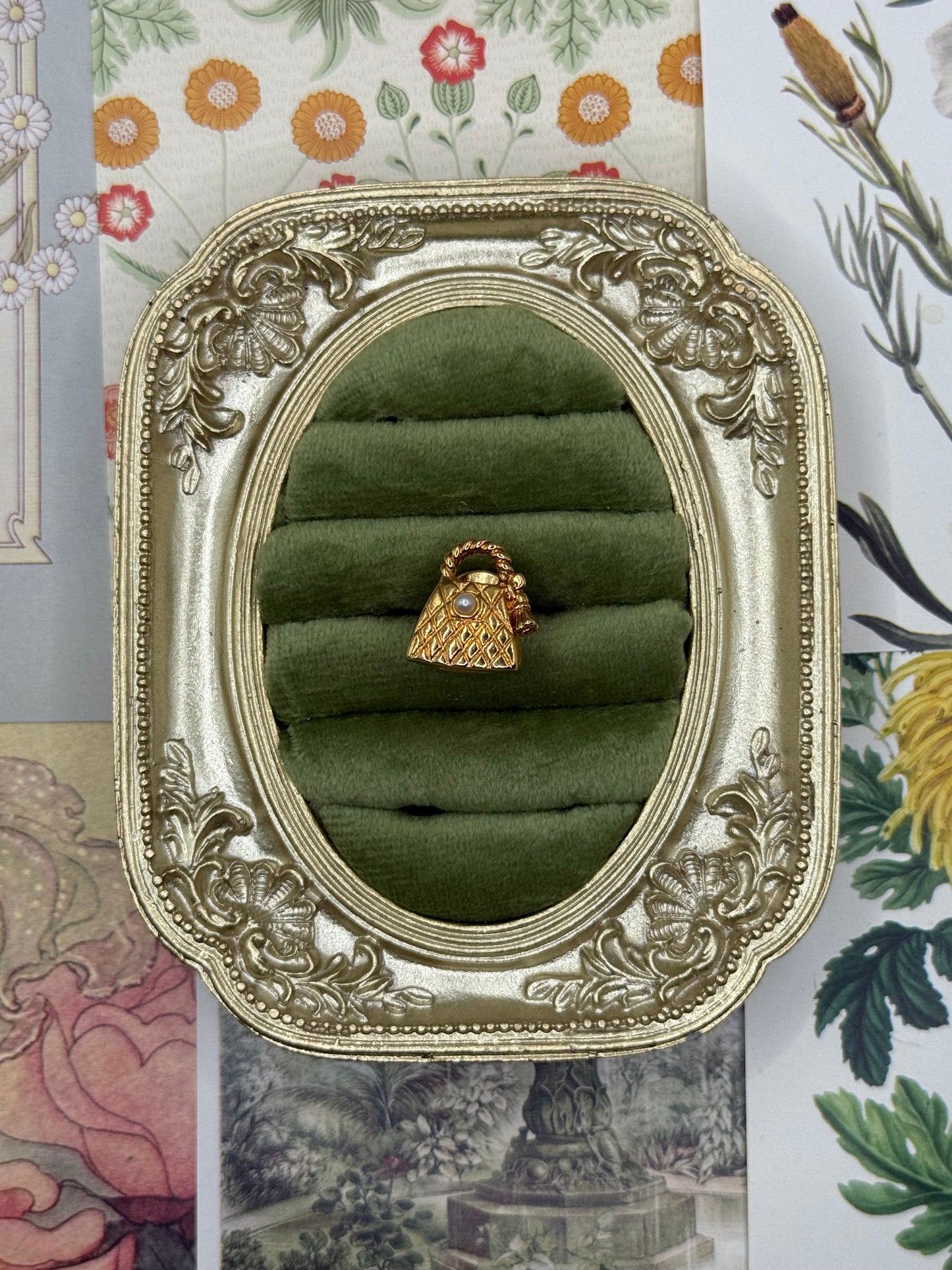 Vintage Gold Tone Avon Purse Pin