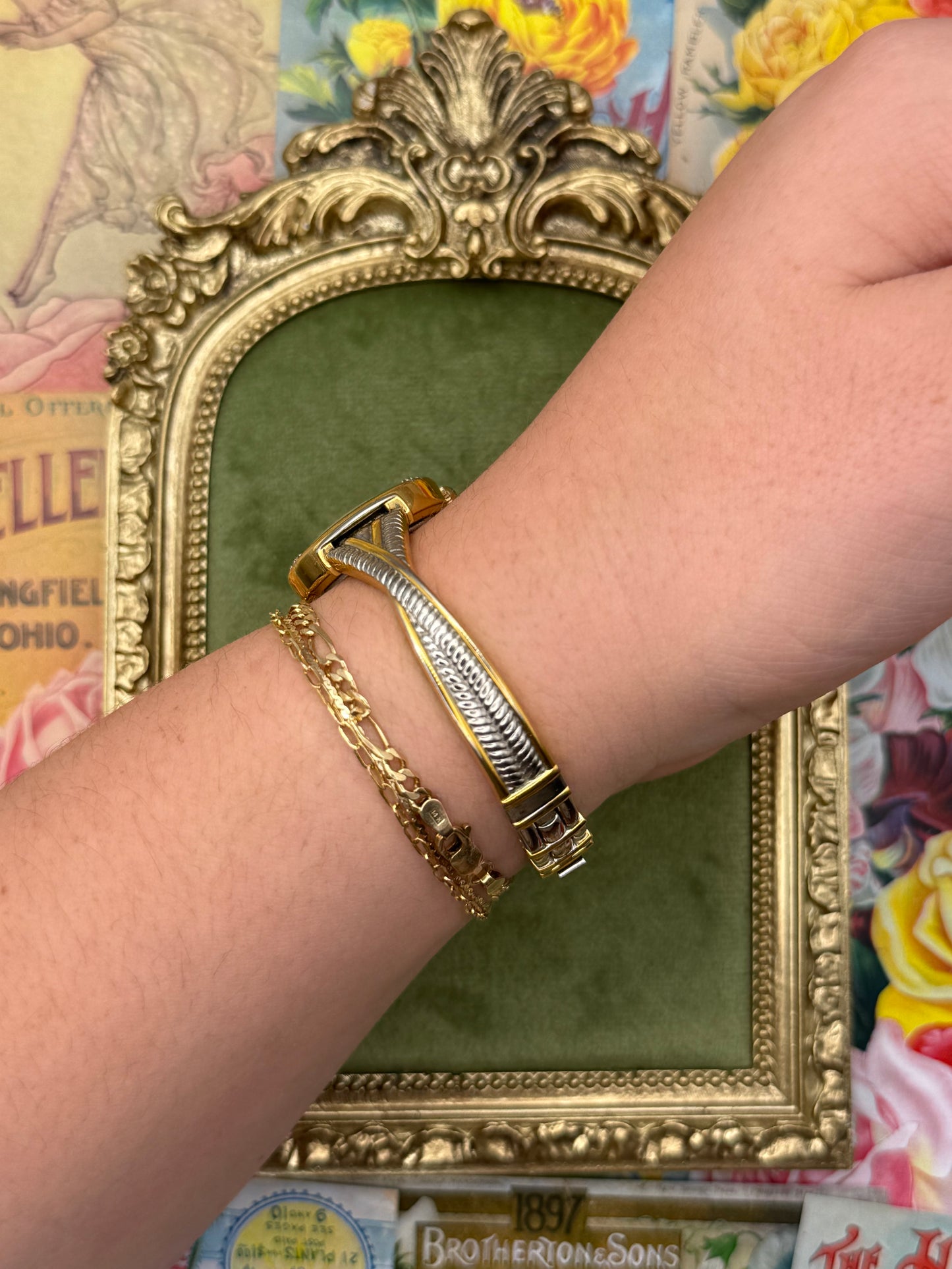 Working Vintage Two Tone Watch